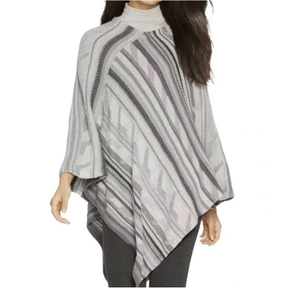 Lauren Ralph Lauren Sweaters - Lauren Ralph Lauren Boho Relaxed Knit Cotton Linen Poncho Sz L/XL